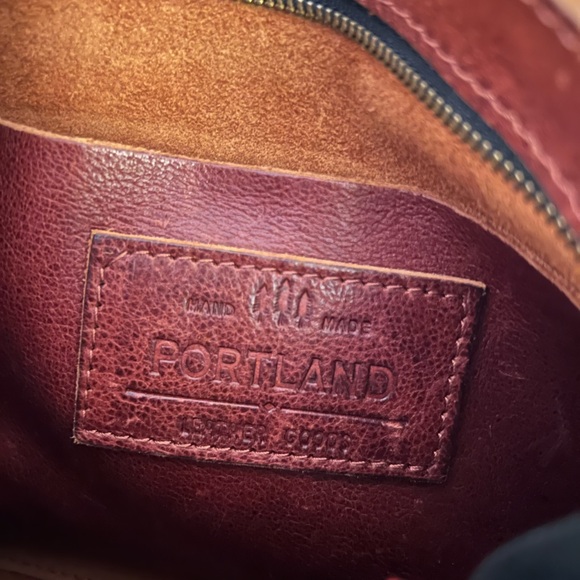 Portland Leather Goods Triangle Shoulder Bag - Picture 3 of 5